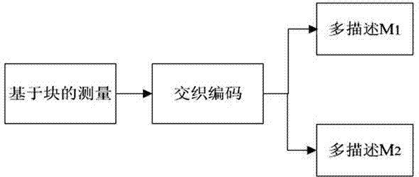 Video coding and decoding method based on multiple description CS measurement value