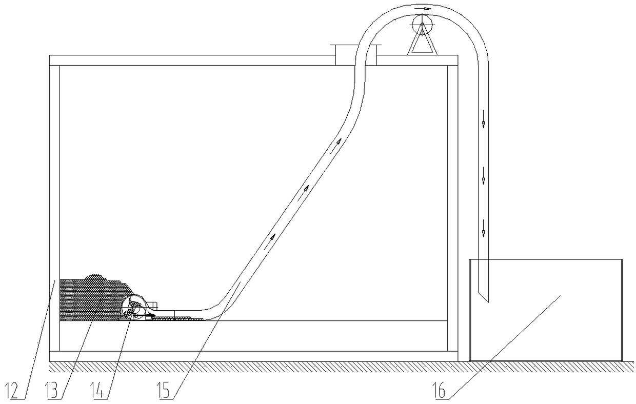 A mobile granular material loading and conveying device