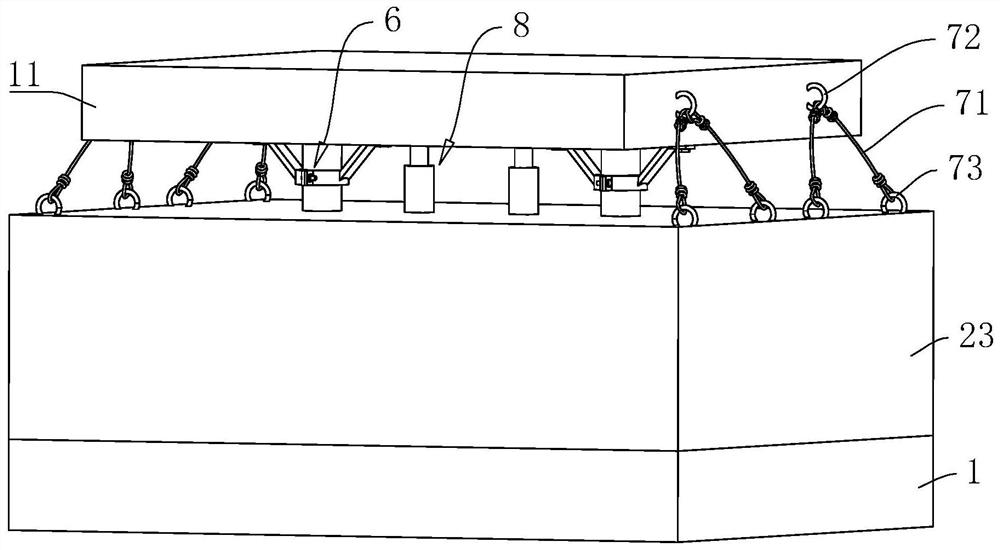 Land supporting structure for green building