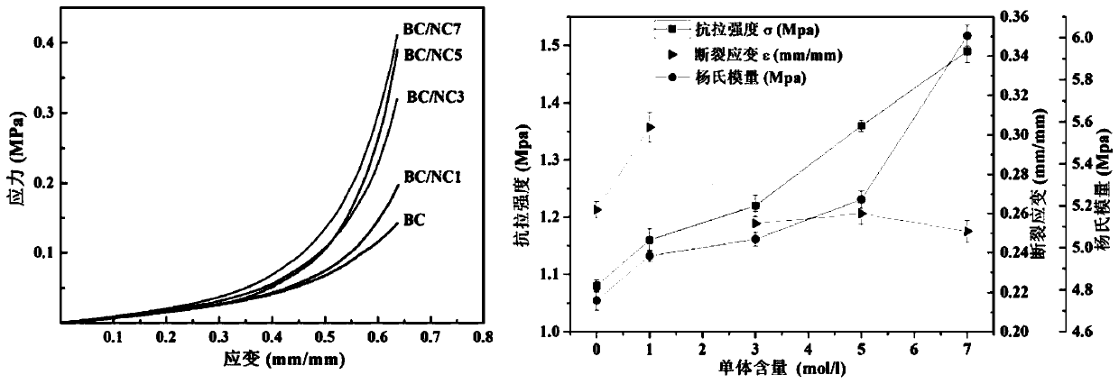 Enzyme-loaded bacterial cellulose-based composite antibacterial hydrogel dressing and preparation method thereof