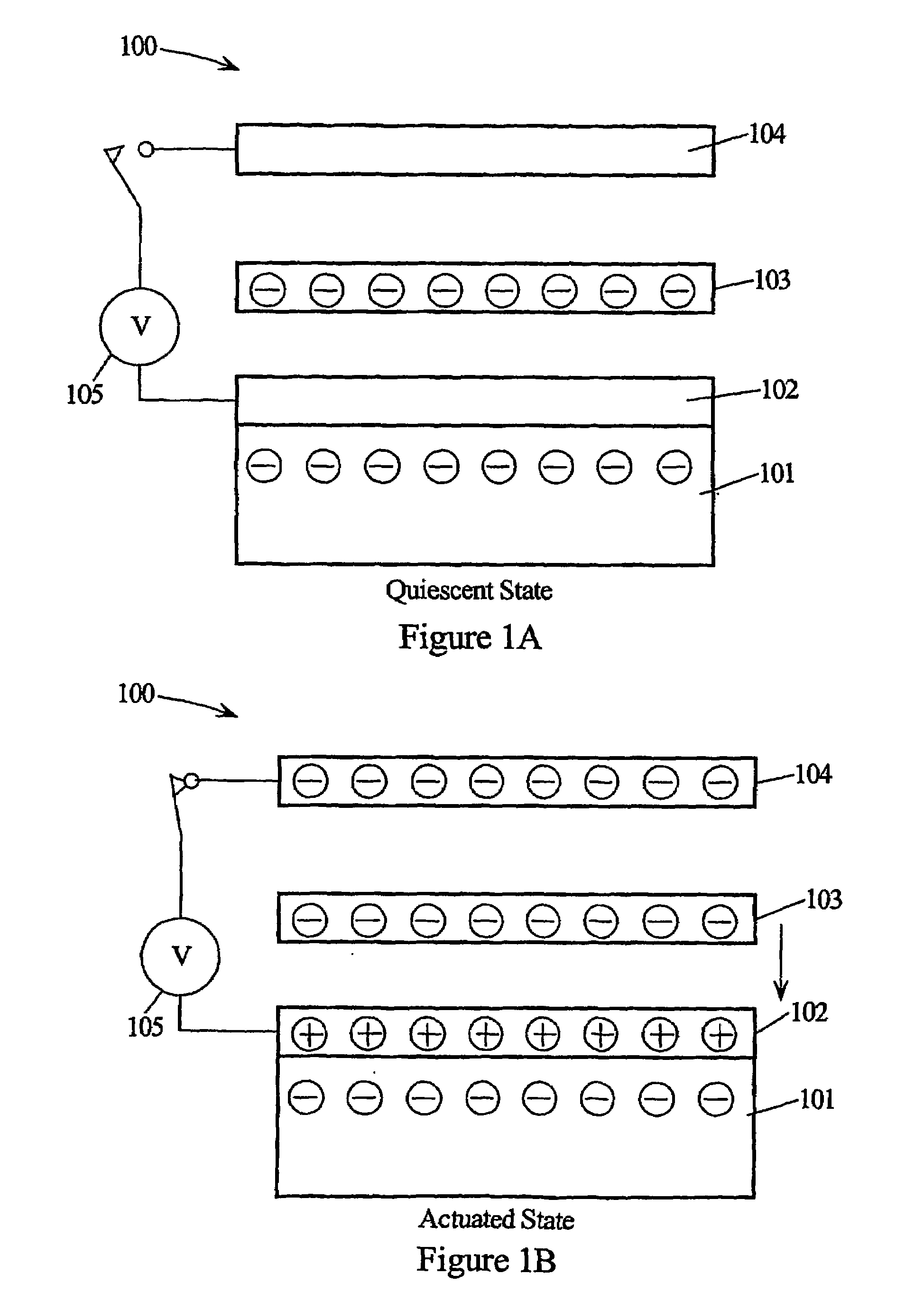 Double-electret mems actuator