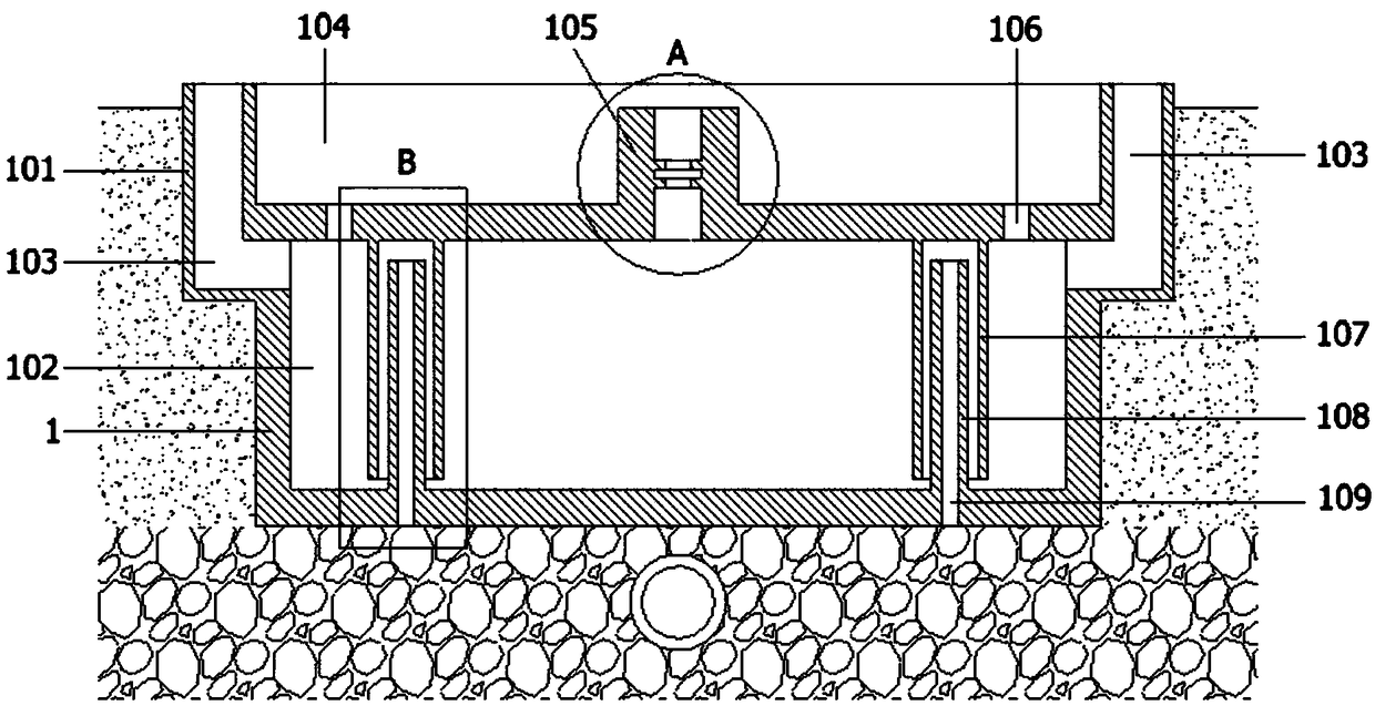 Environment-friendly lawn structure for sponge urban greening decoration