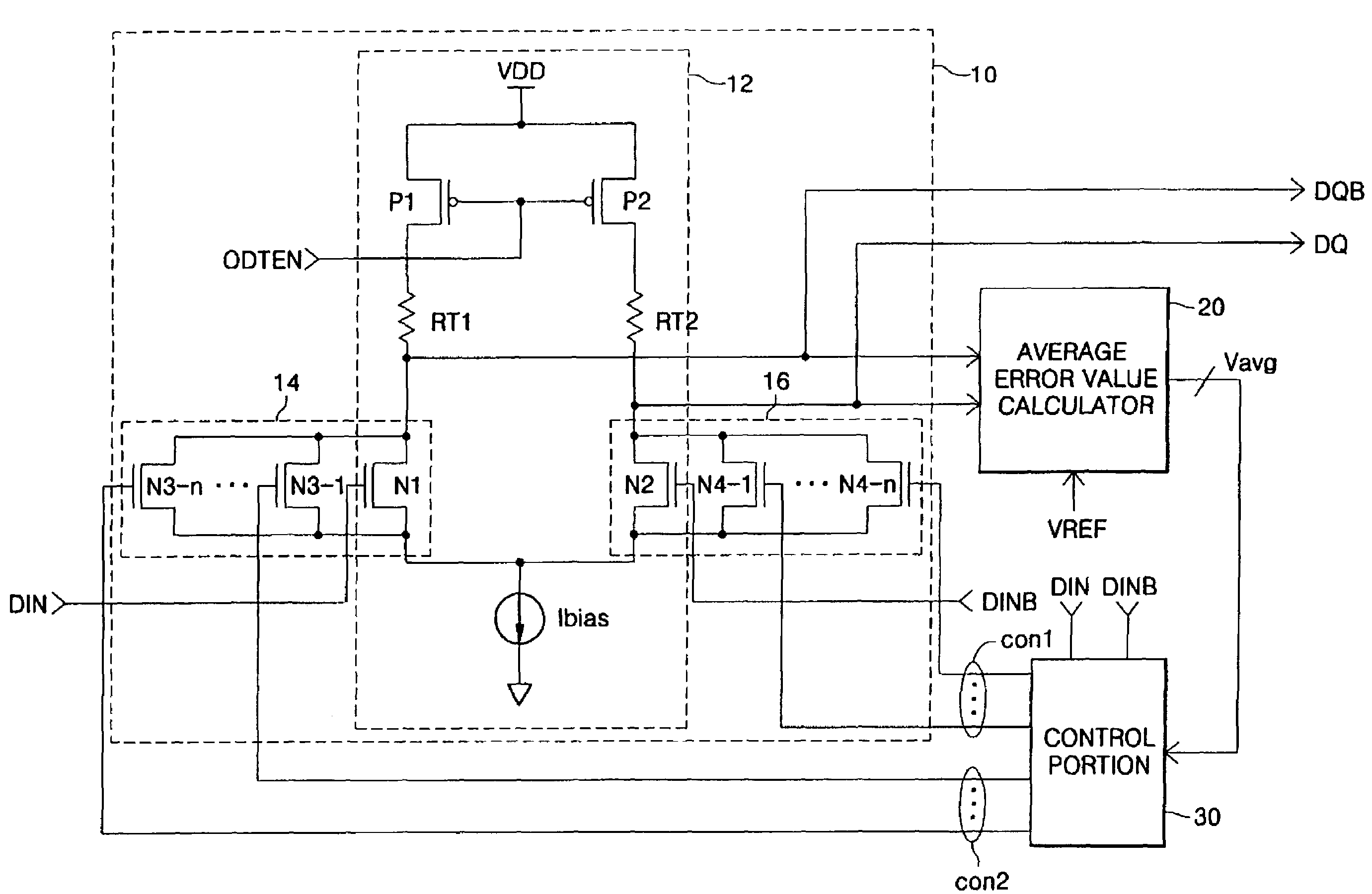 Differential output driver and semiconductor device having the same