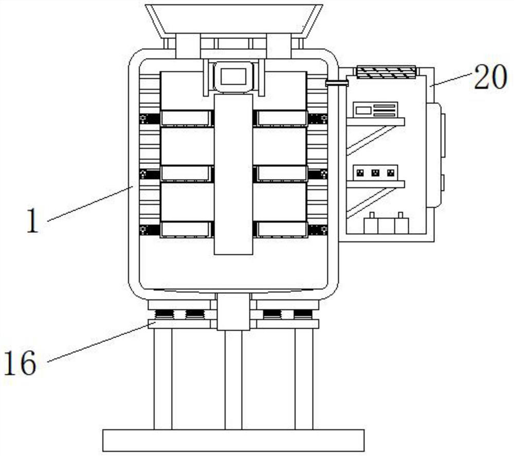 Sand screening equipment with new energy photovoltaic module panel