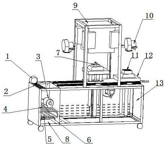 Efficient thermal shock joint performance test device for blade coating layer of gas turbine