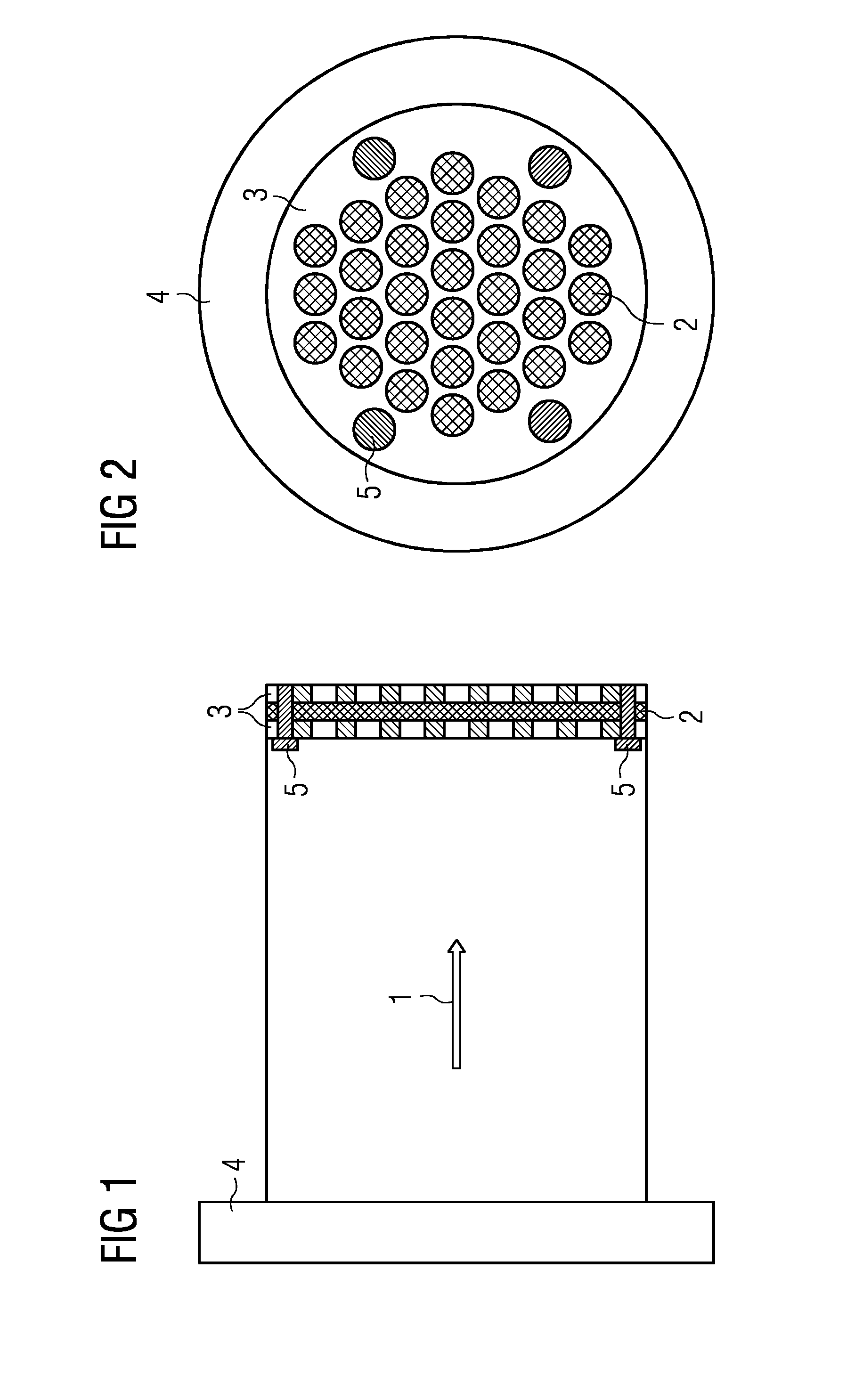 Modified gas feed element for use in gasification plants having dry fuel introduction