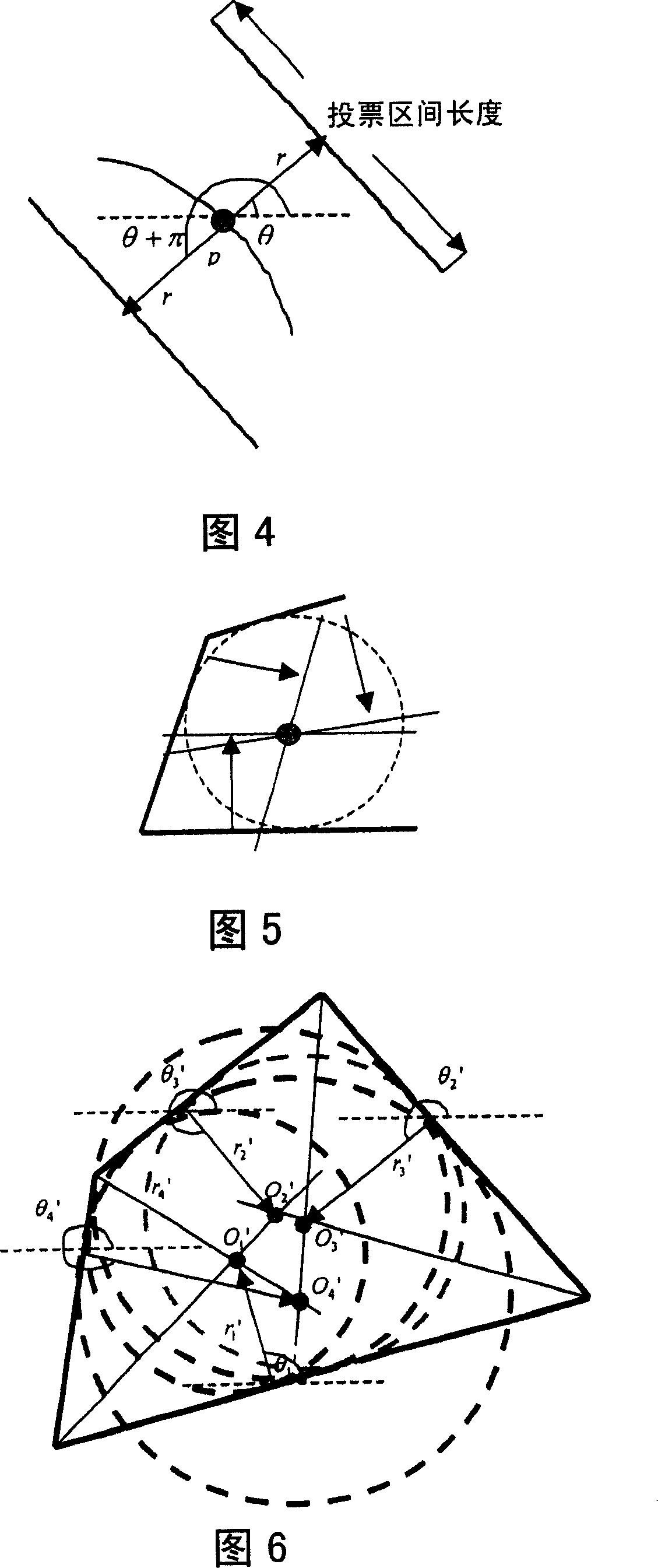 Method and device for detecting geometric figure of image