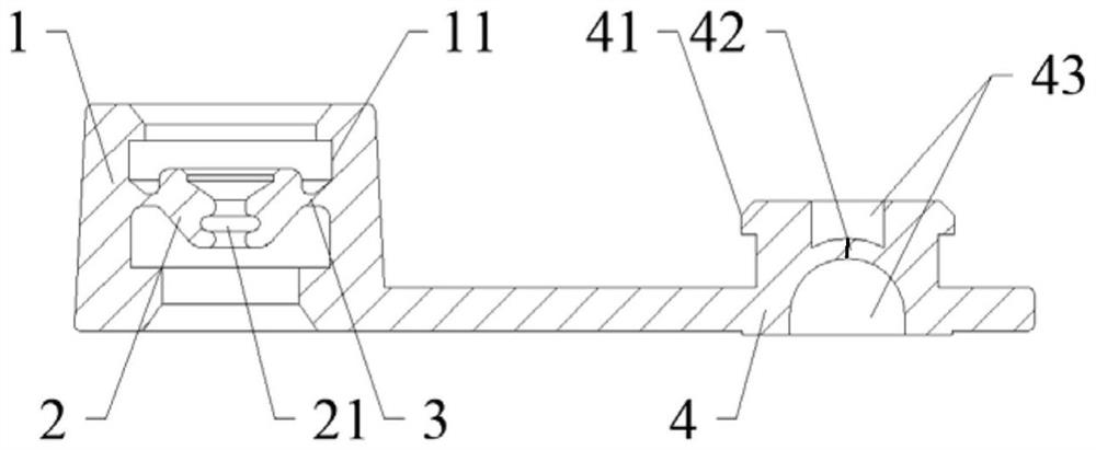 Sealing element for clamp path of endoscope