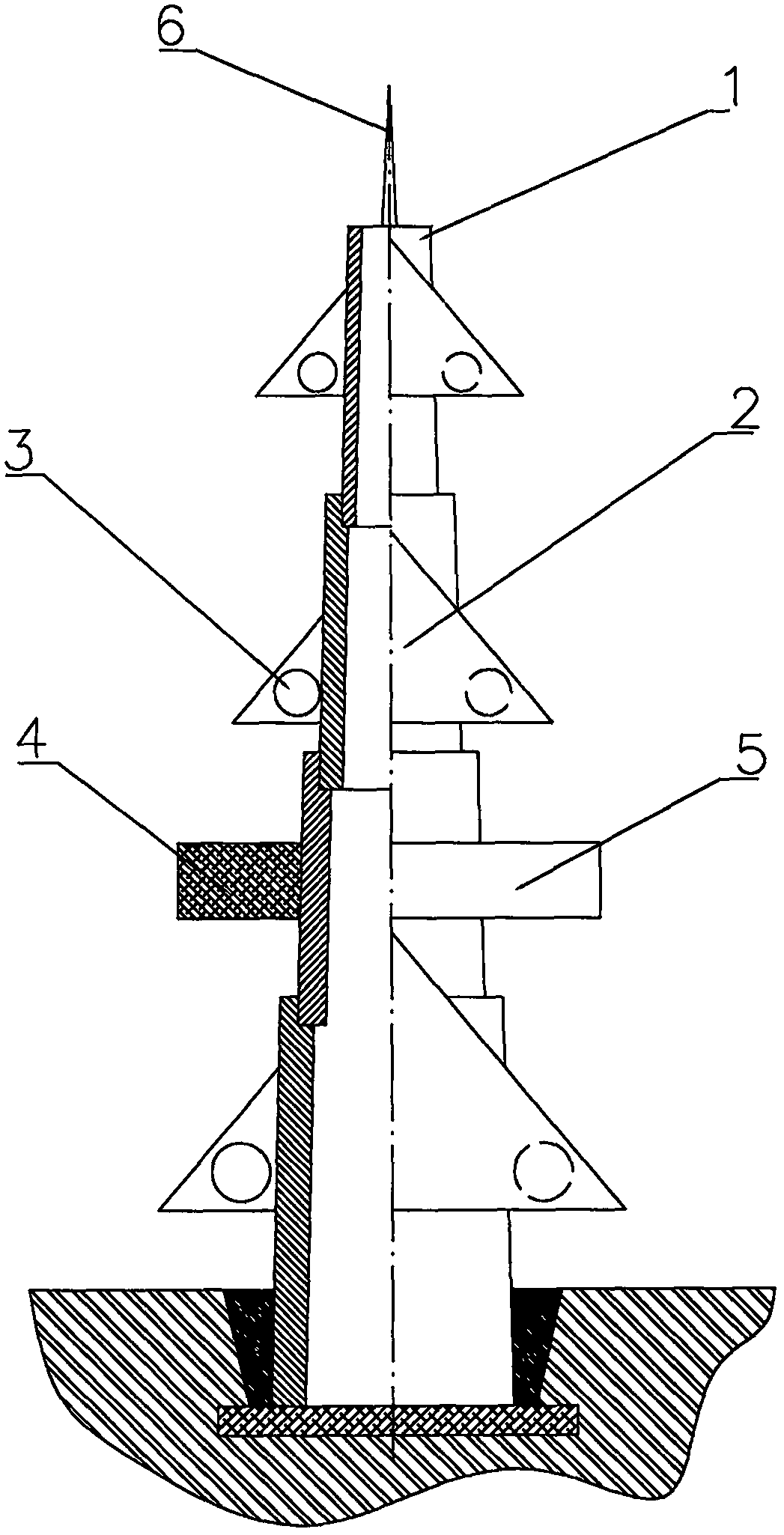 Electricity transmission device realizing wind-light-gas multi-level and multi-energy integration