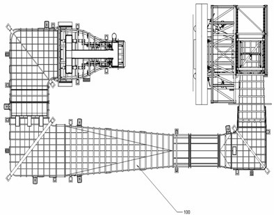 Manufacturing method of a steel runner automobile wind tunnel diffusion section