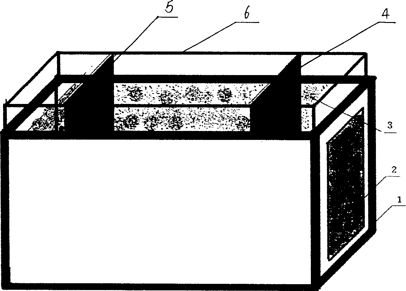 Metallurgic slag oxygen ion conductivity cell