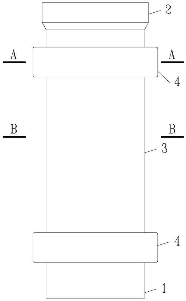 Double-wall type glass fiber reinforced plastic smoke exhaust cylinder