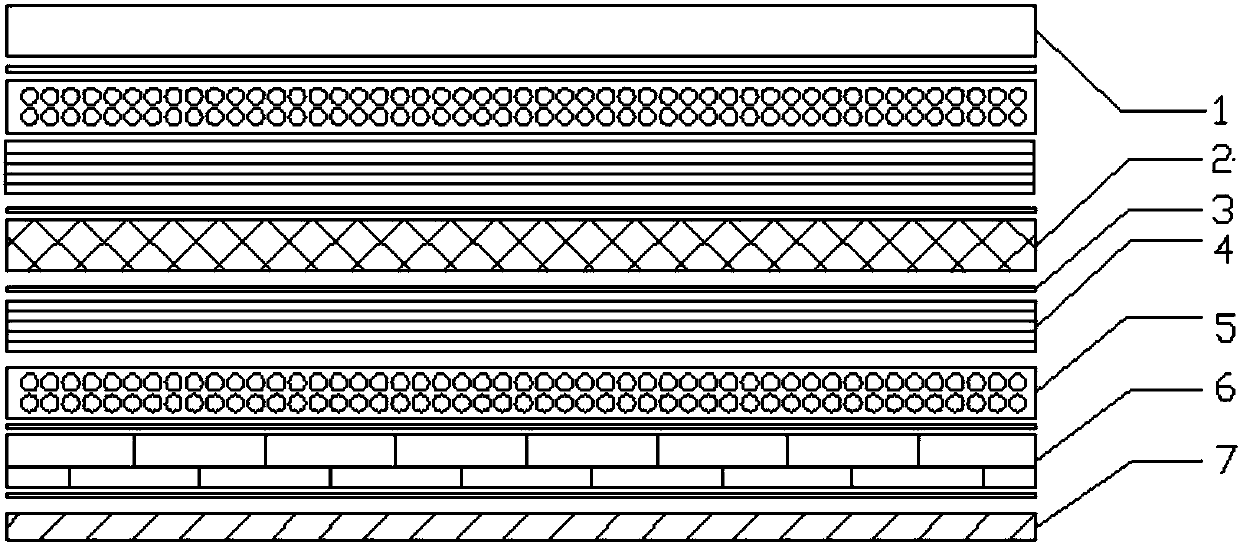 Super hybrid laminated composite structure and preparation method thereof