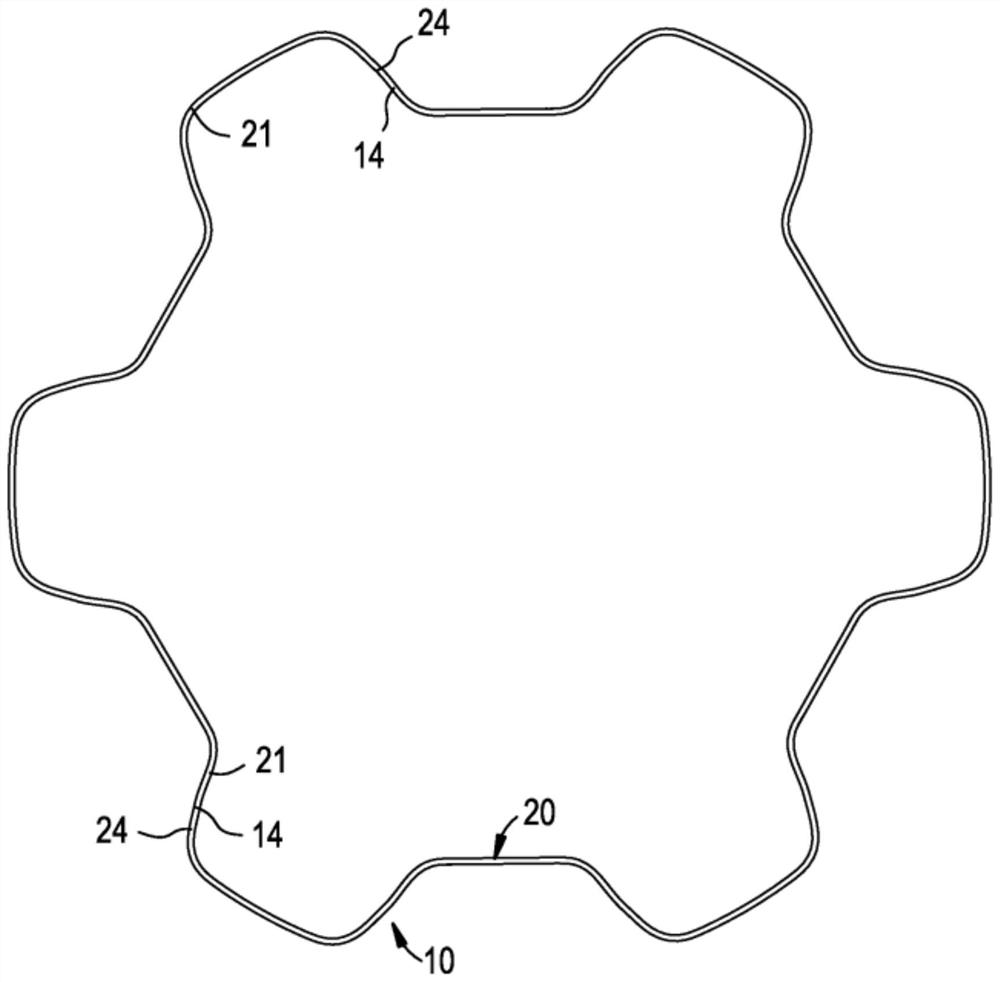 Drive system with full-surface drive contacts