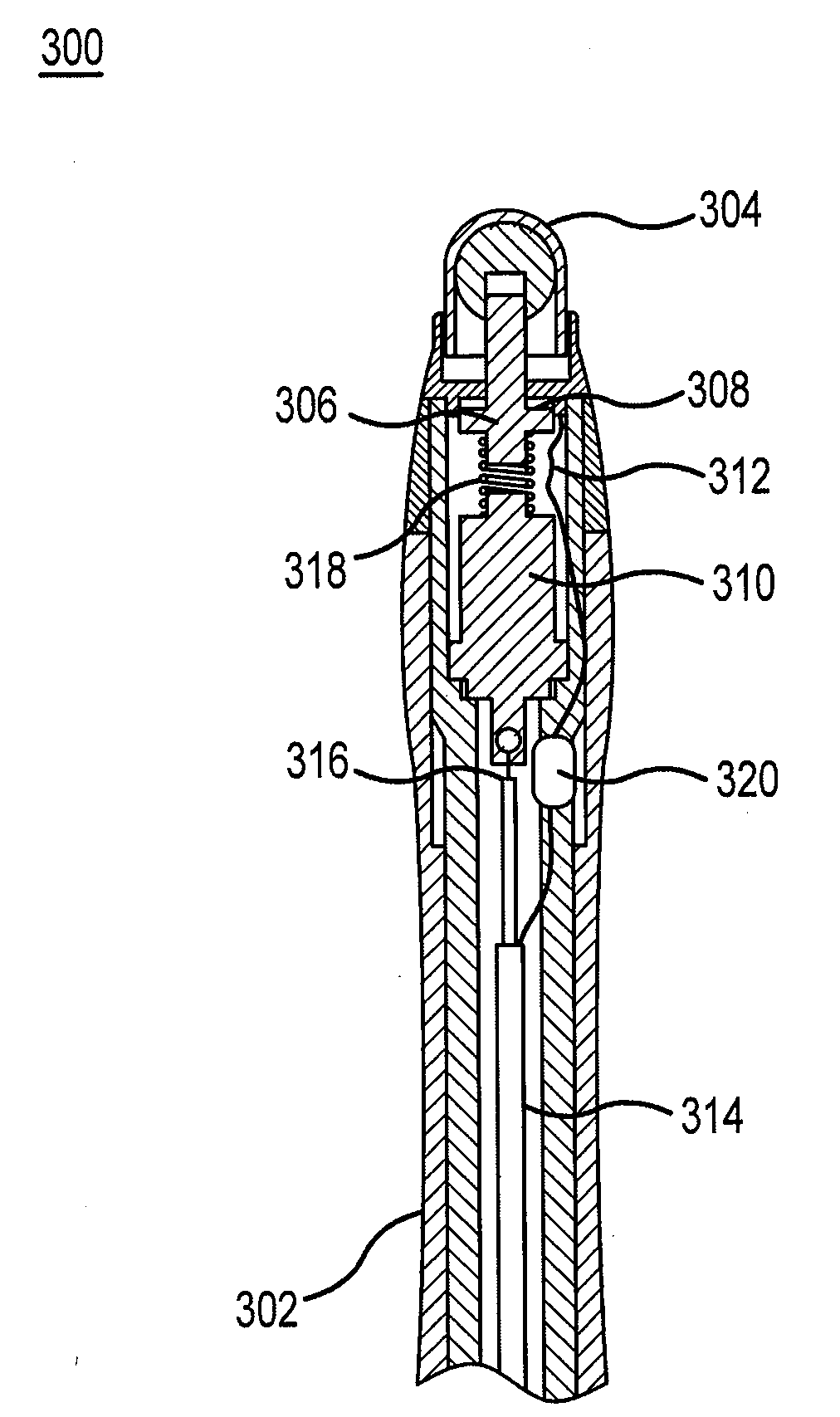 Payment terminal stylus with touch screen contact detection