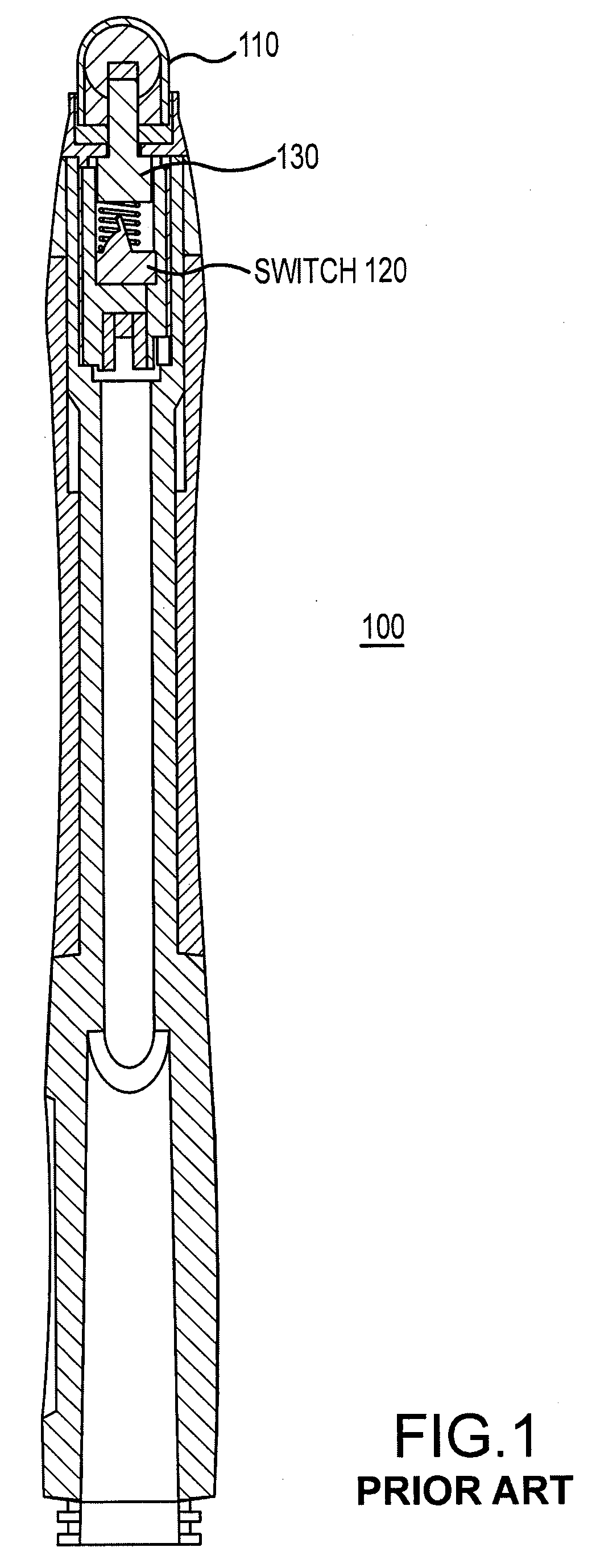 Payment terminal stylus with touch screen contact detection