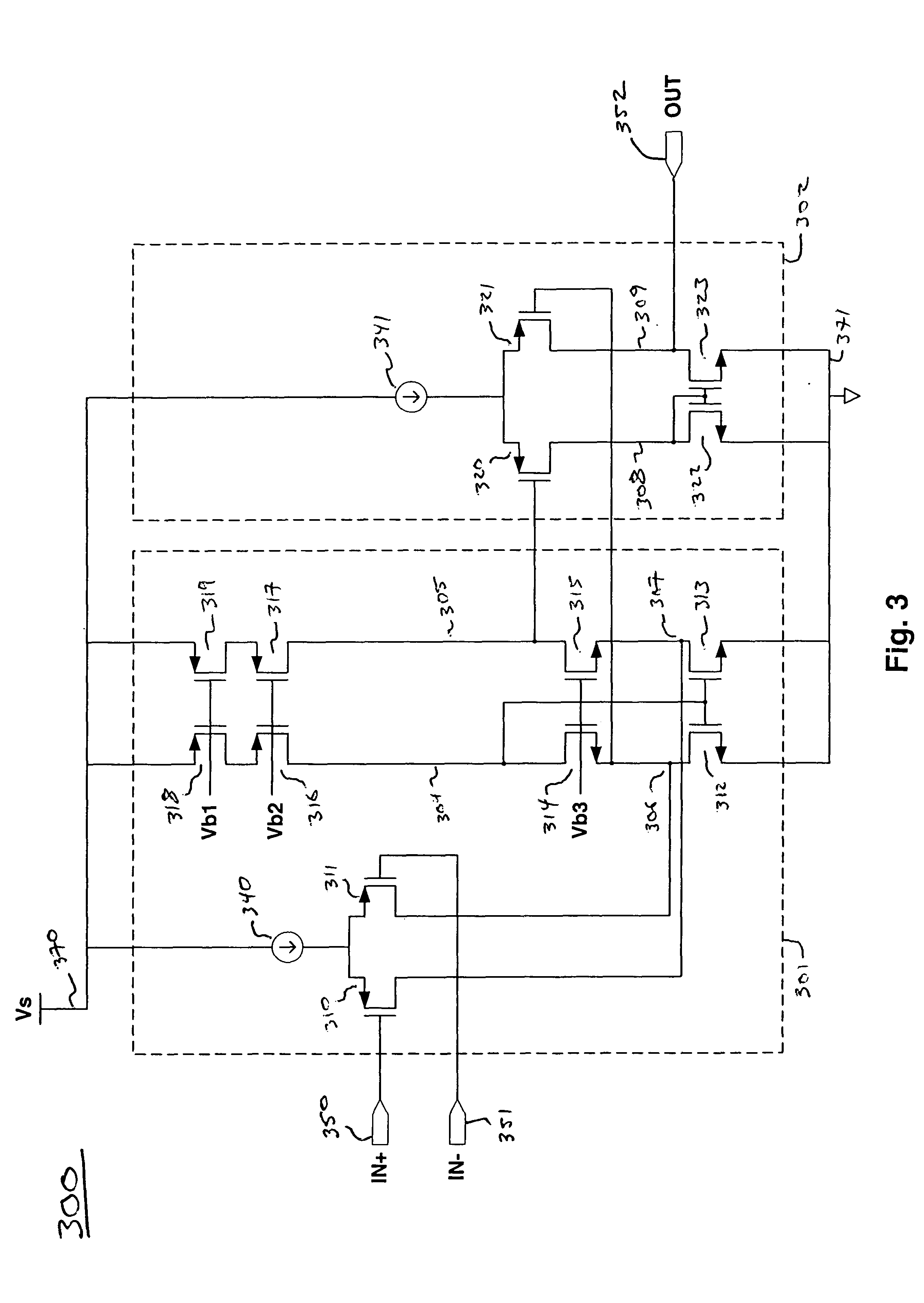 Low voltage high gain amplifier circuits