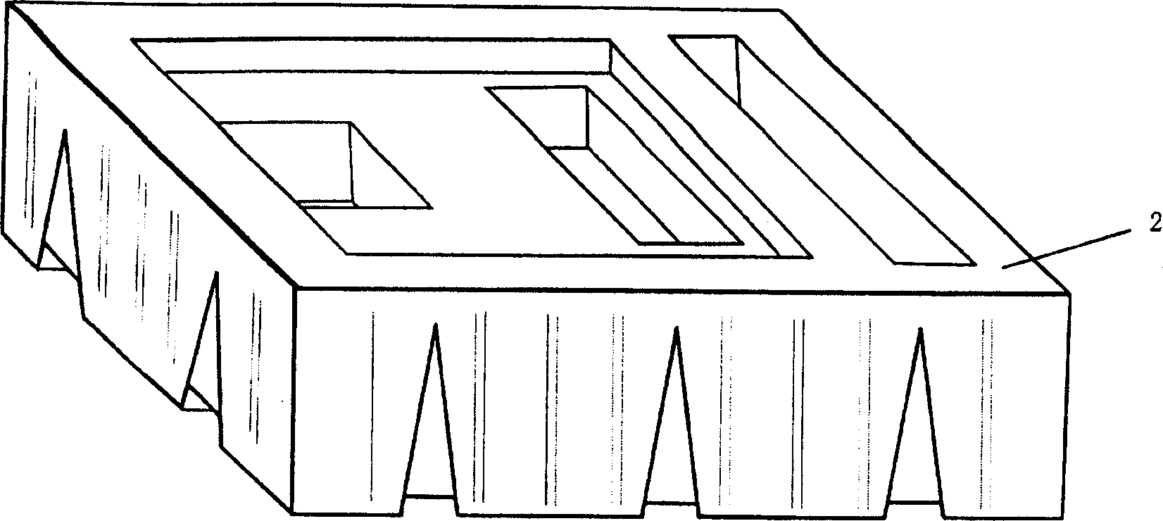 Technology for making buffer with straw or stalk as main raw material