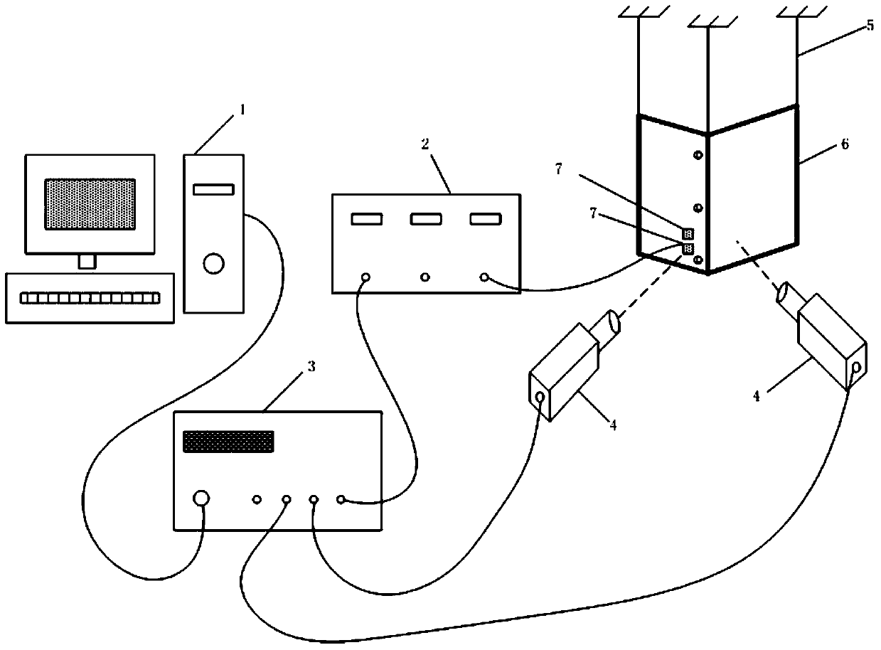 Loading device and method for measuring micro-vibration characteristics of structures