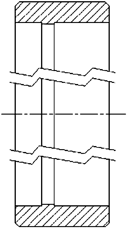 Machining process of protective ring for traction motor