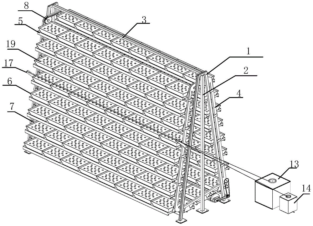 An automatic three-dimensional planting device for soilless cultivation of vegetables