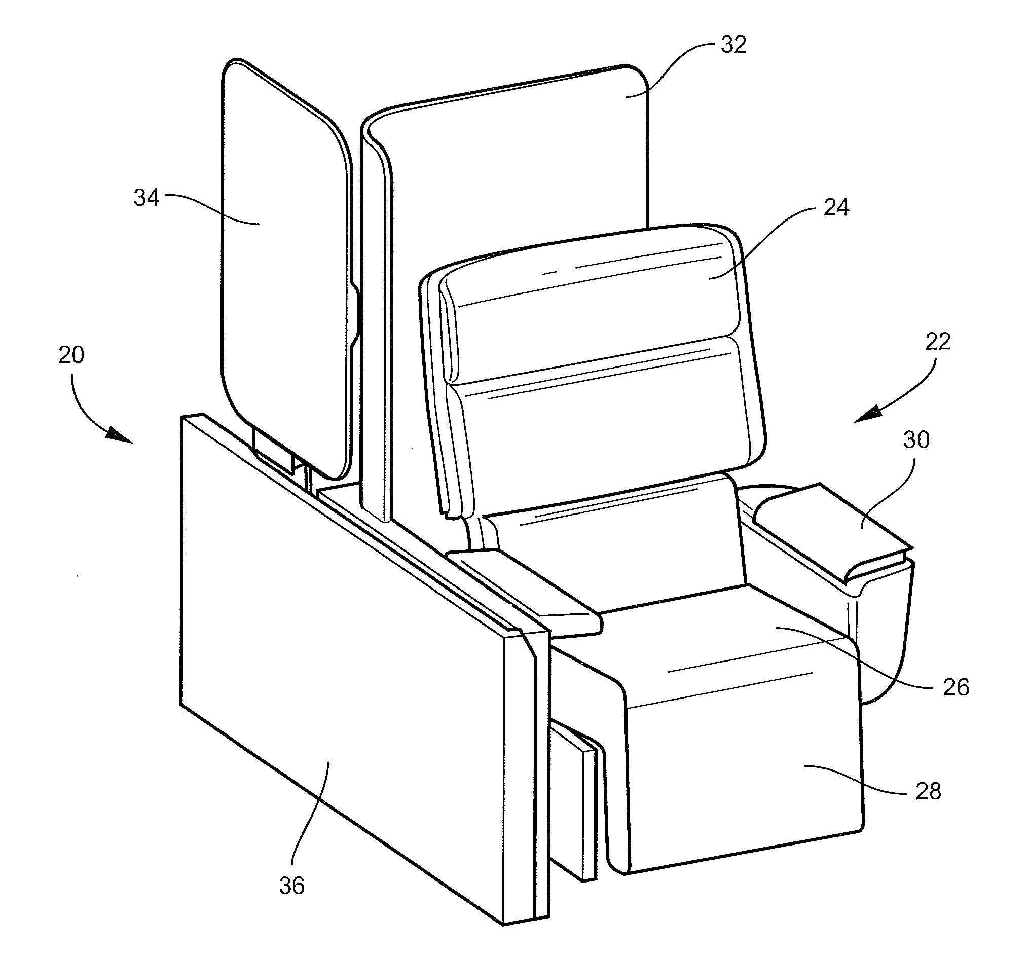 Vertically stowed tray table assembly with translational movement