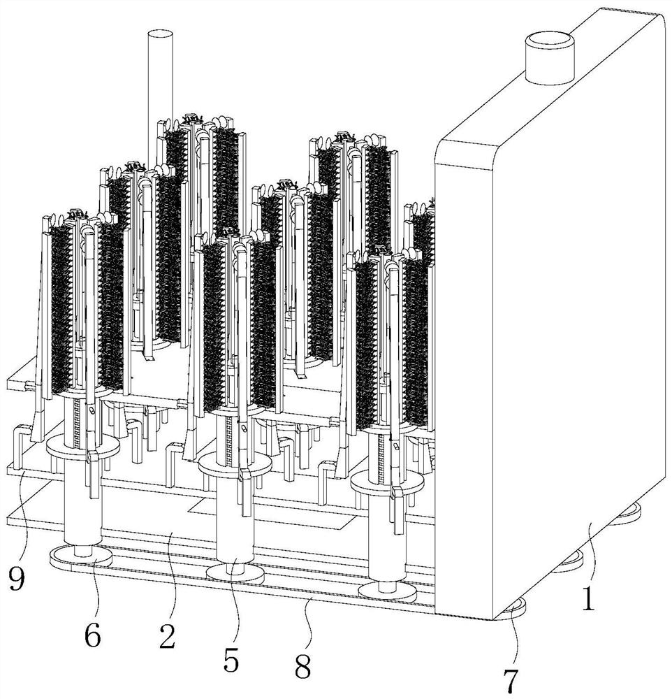 Test tube cleaning device for biological experiments