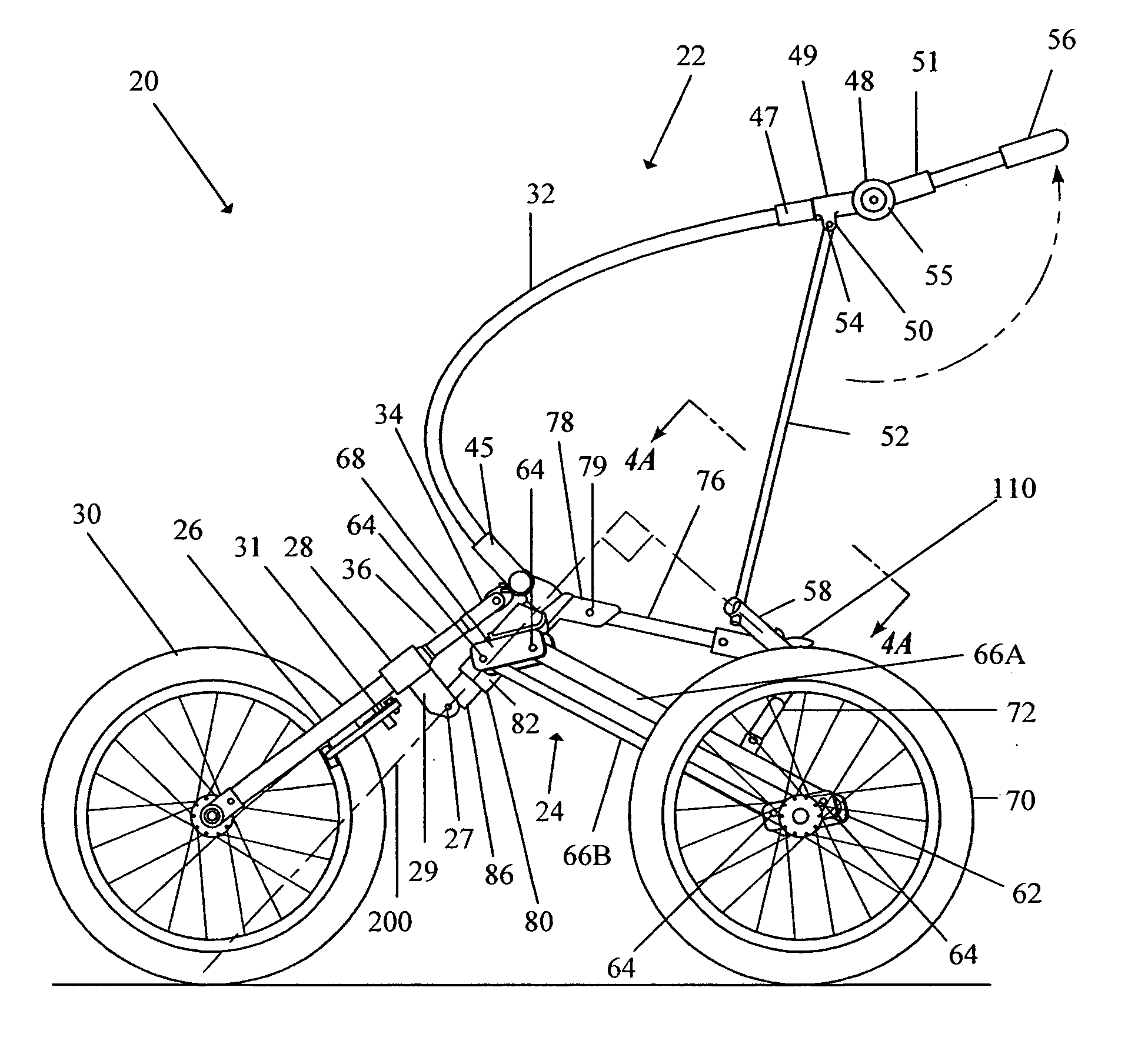 Steerable wheeled cart