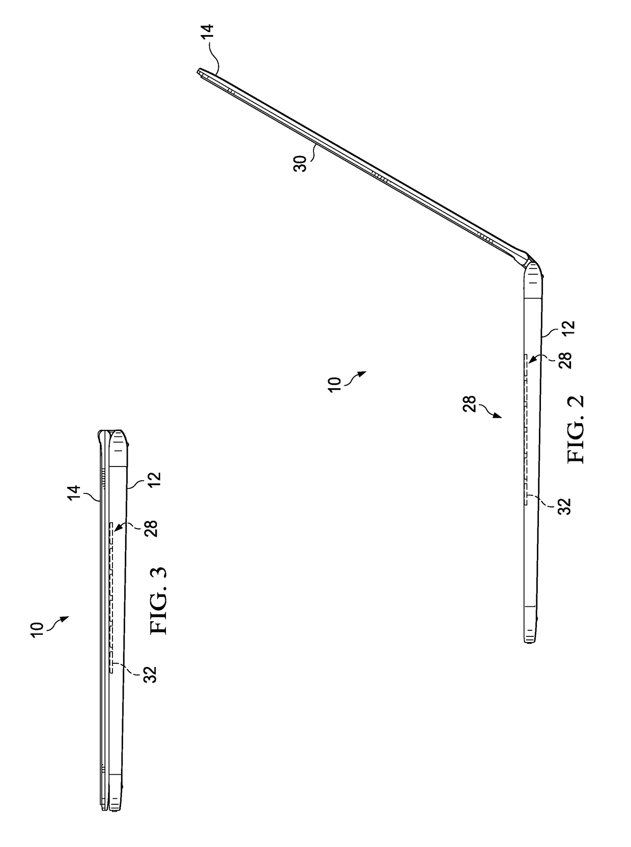 Low Profile Information Handling System Keyboard