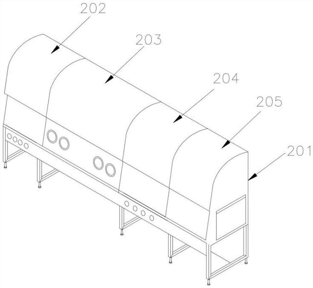 Negative pressure conveying pathological examination full-process system for infectious specimen