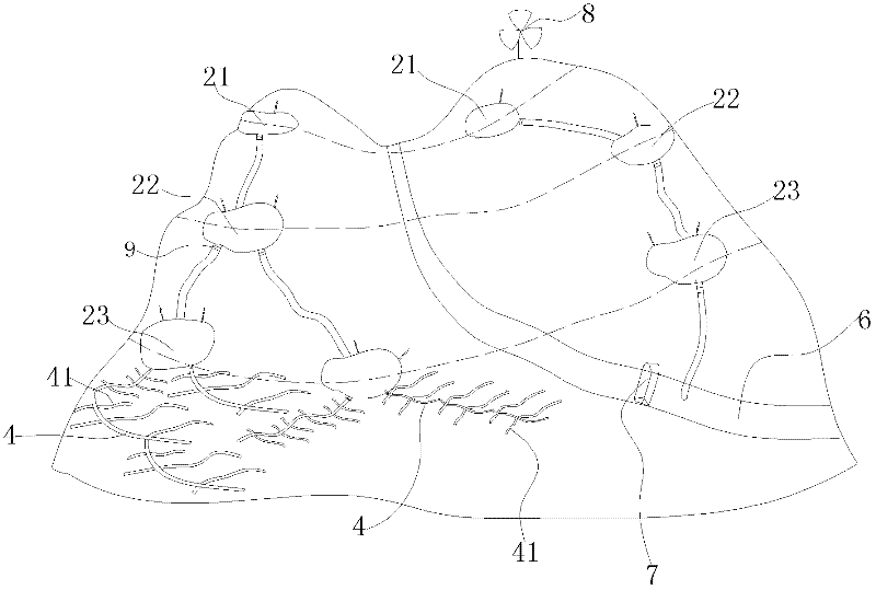 Forest fire-extinguishing irrigation system