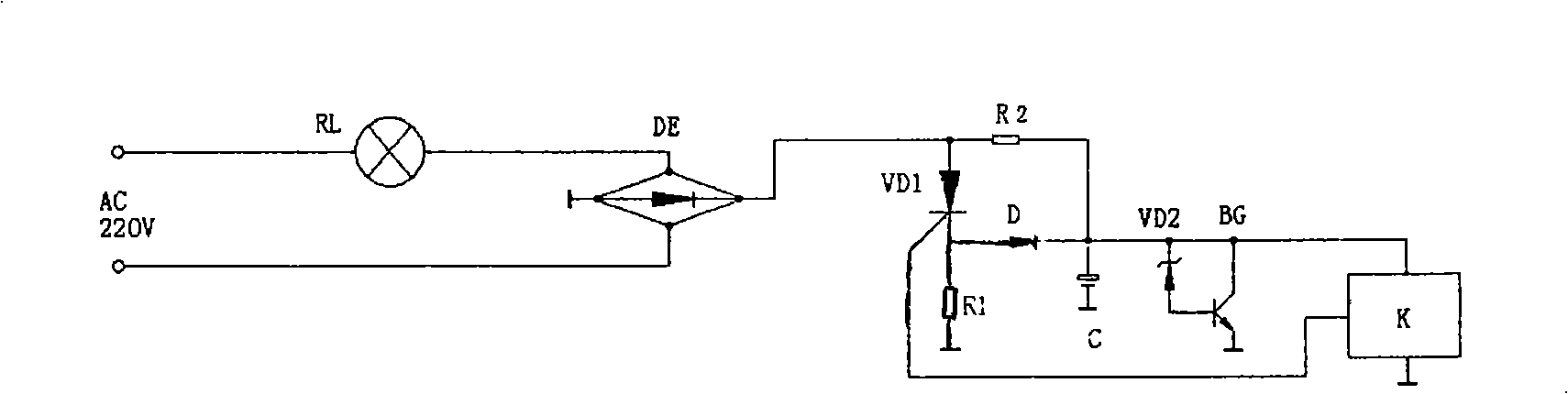 Safe energy-saving partial voltage electricity-borrowing switch