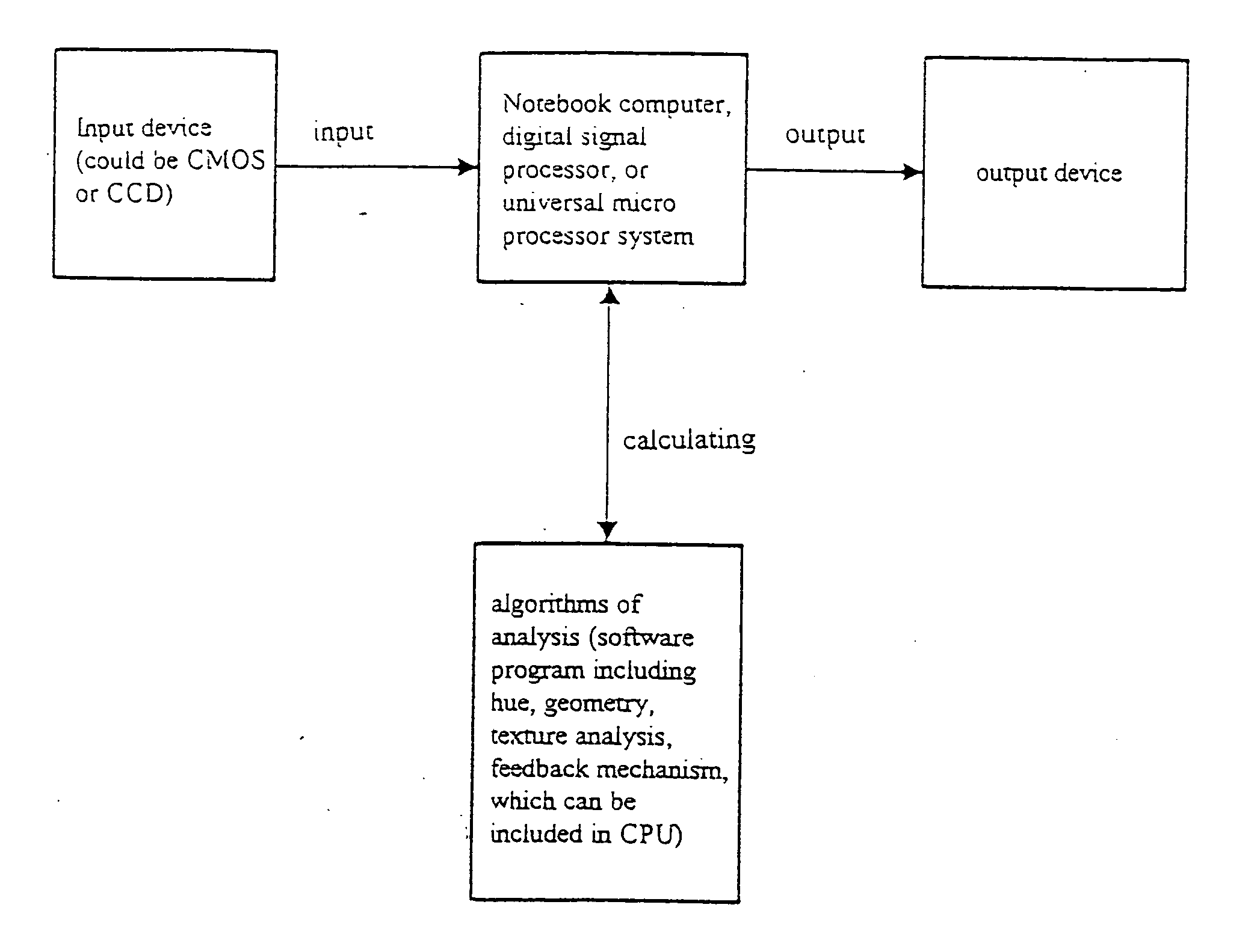 Apparatus and method for identifying surrounding environment by means of image processing and for outputting the results