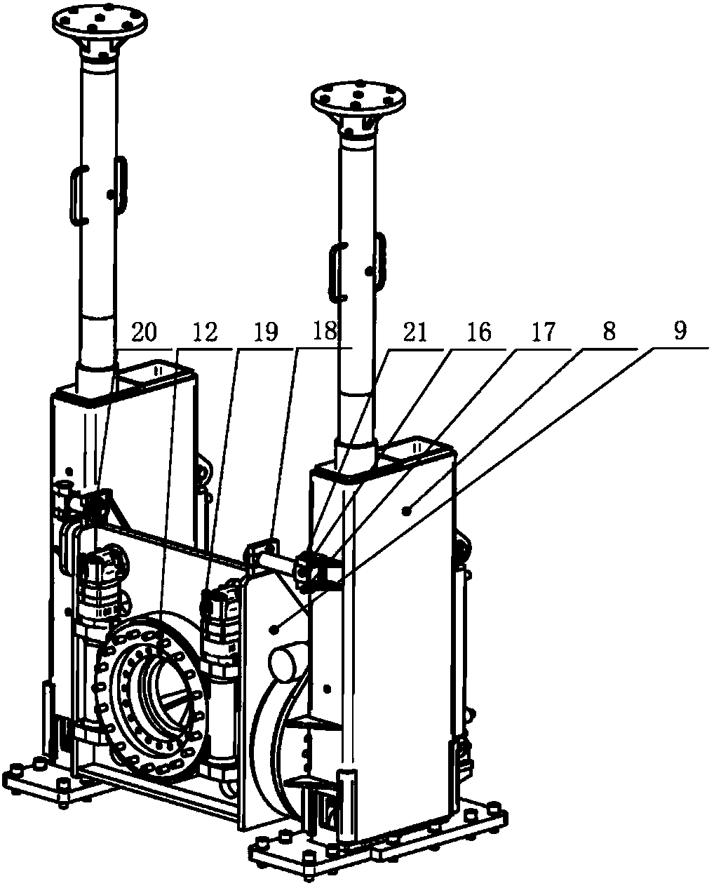 Crawler drill for coal mine underground floor suction roadway all-dip-angle hole drilling and construction method thereof