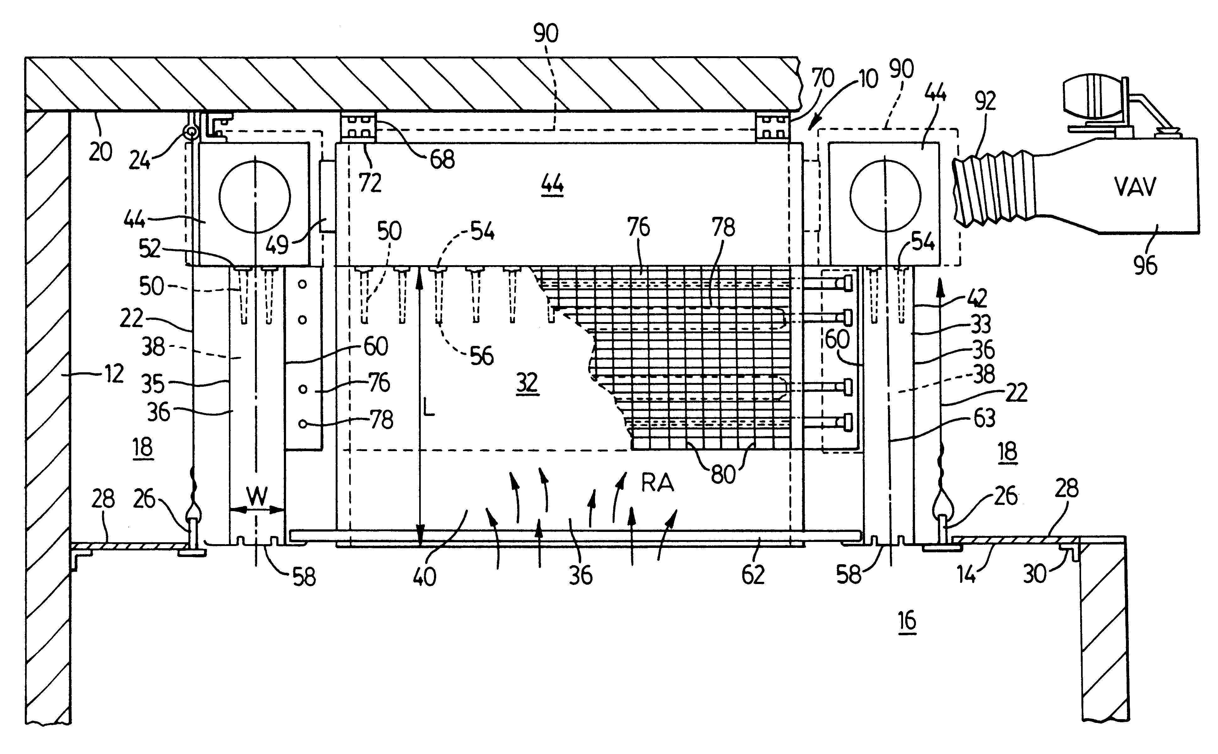 Venturi type air distribution system