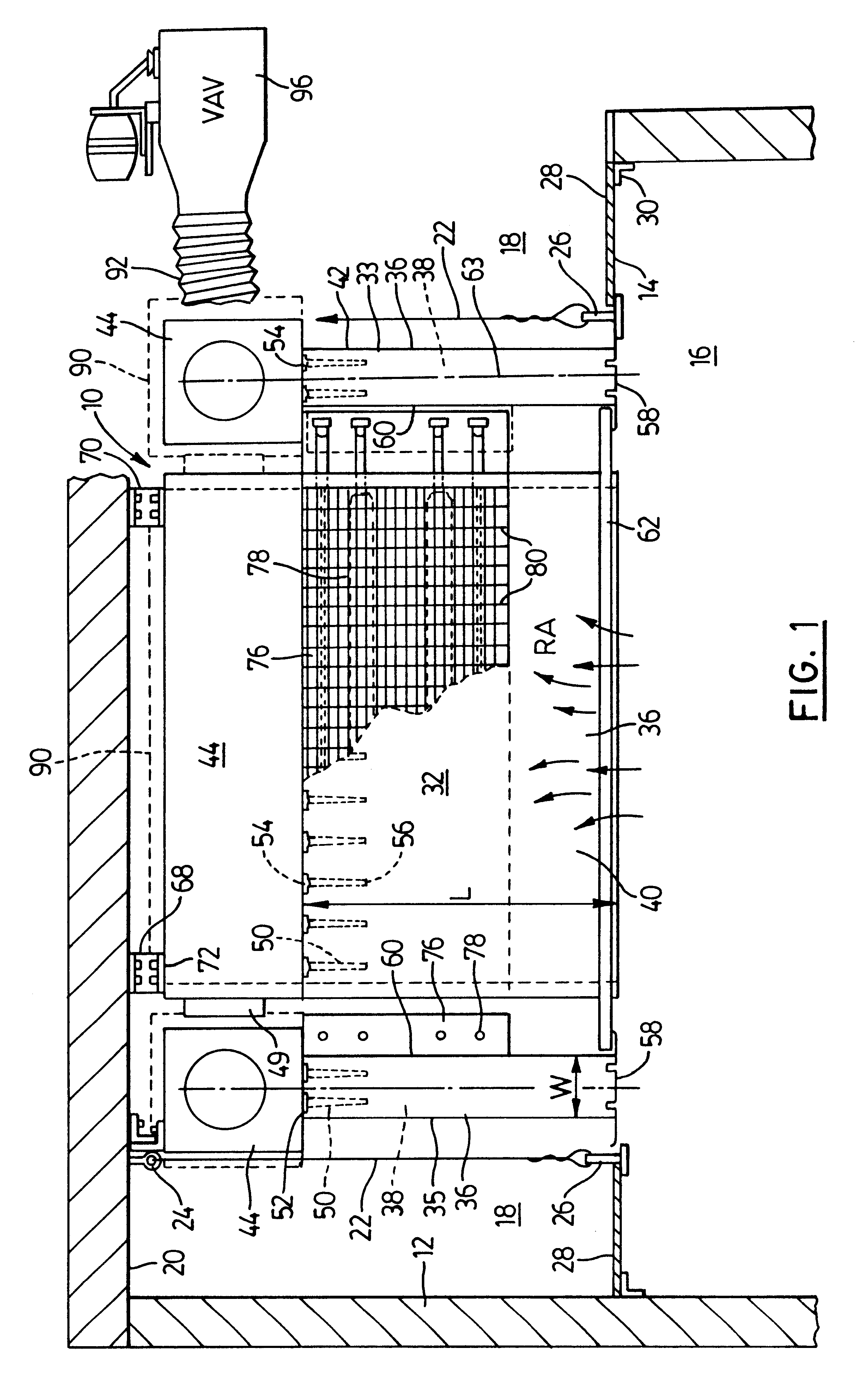 Venturi type air distribution system