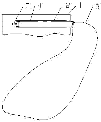 Overheating alarm wire clamp