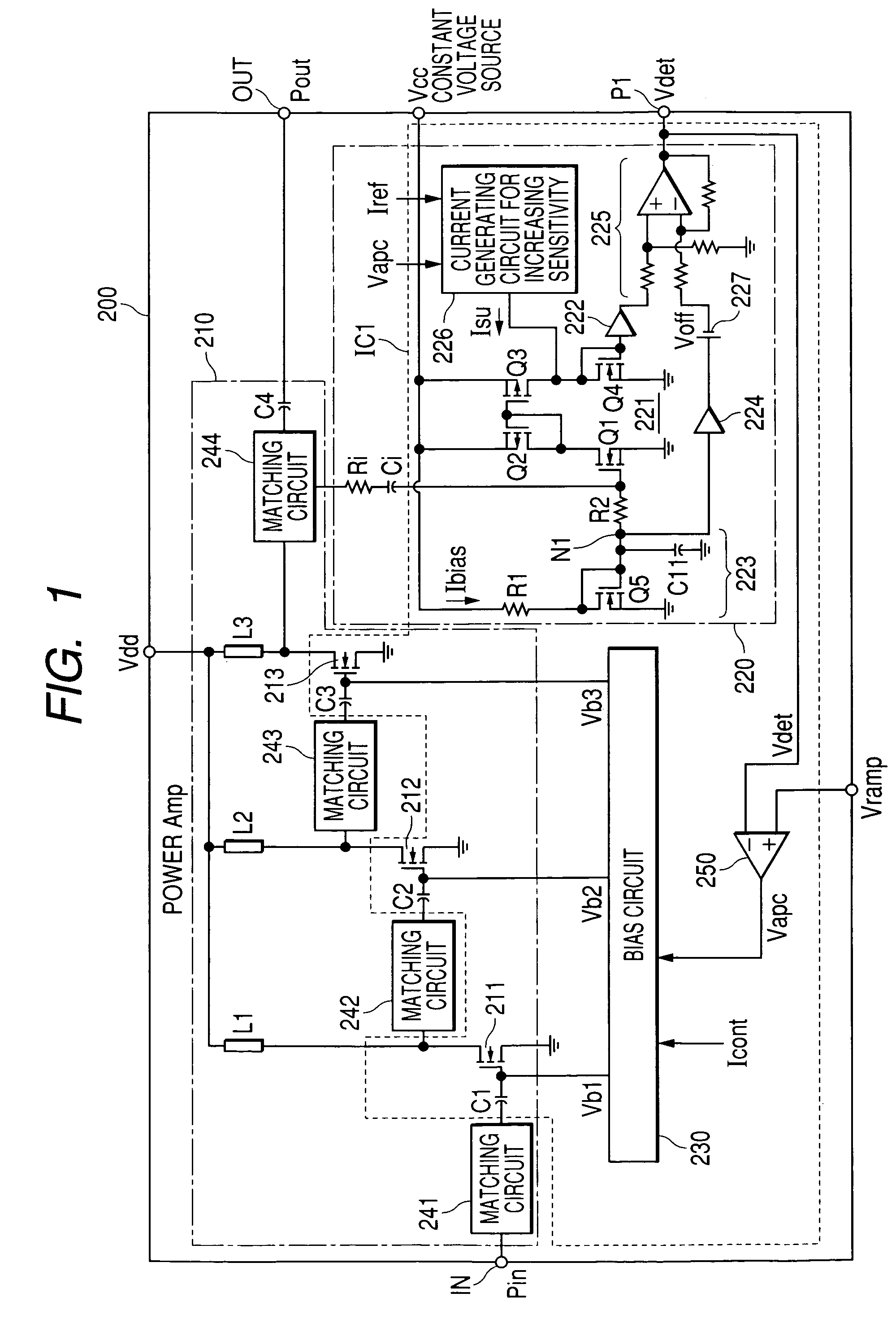 High frequency power amplifier circuit