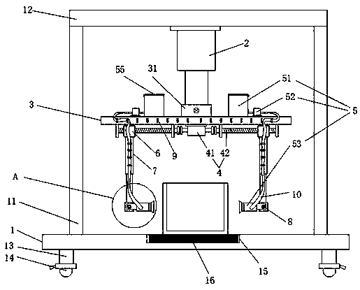 Iron barrel paint spraying device for environmental protection machinery