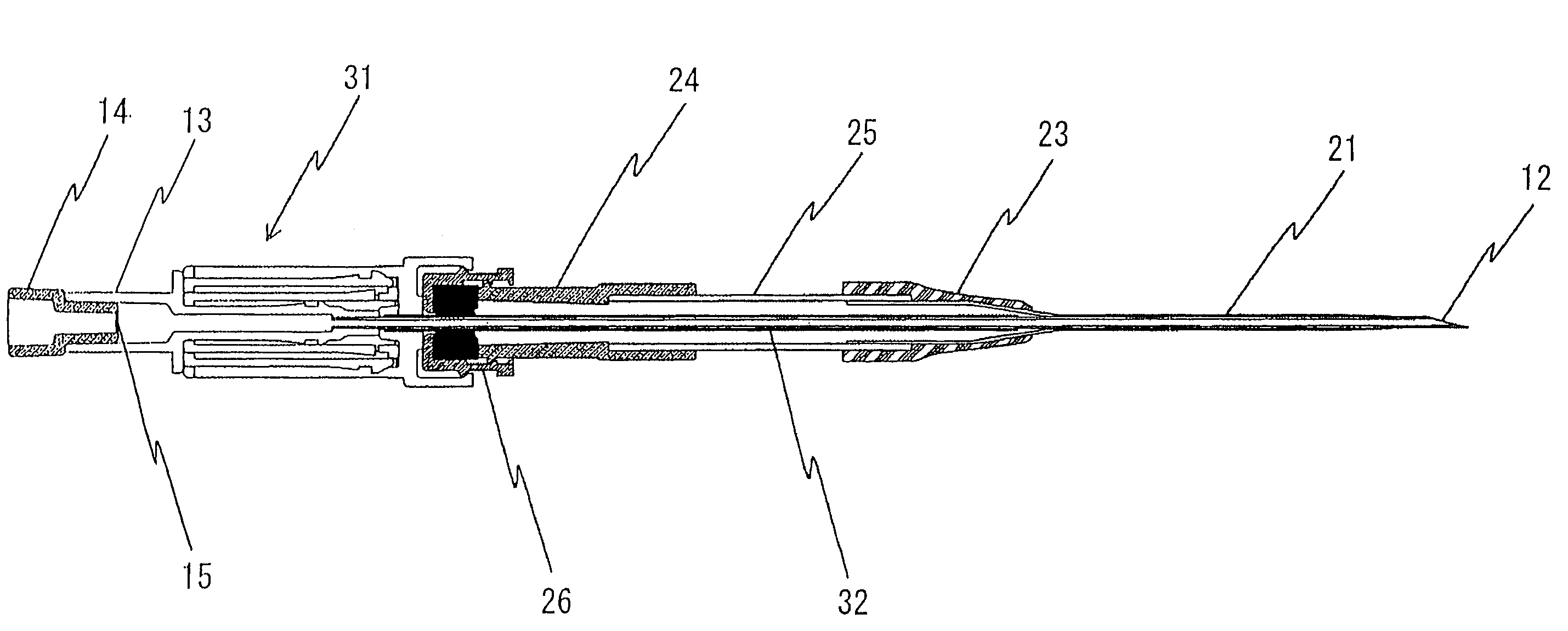 Safety indwelling needle