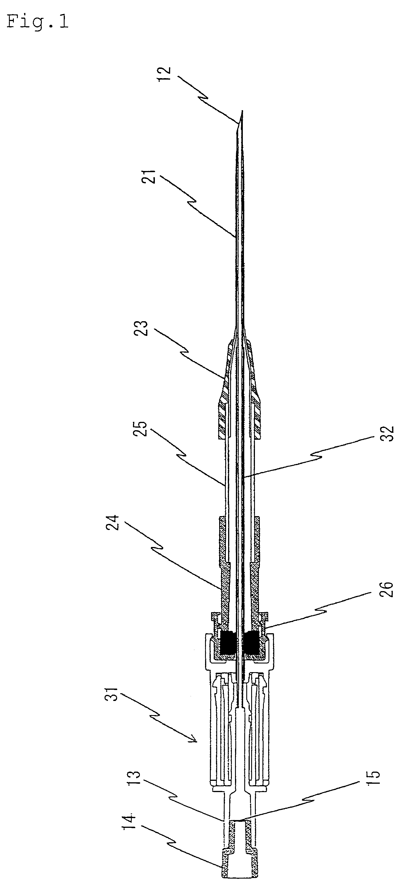 Safety indwelling needle