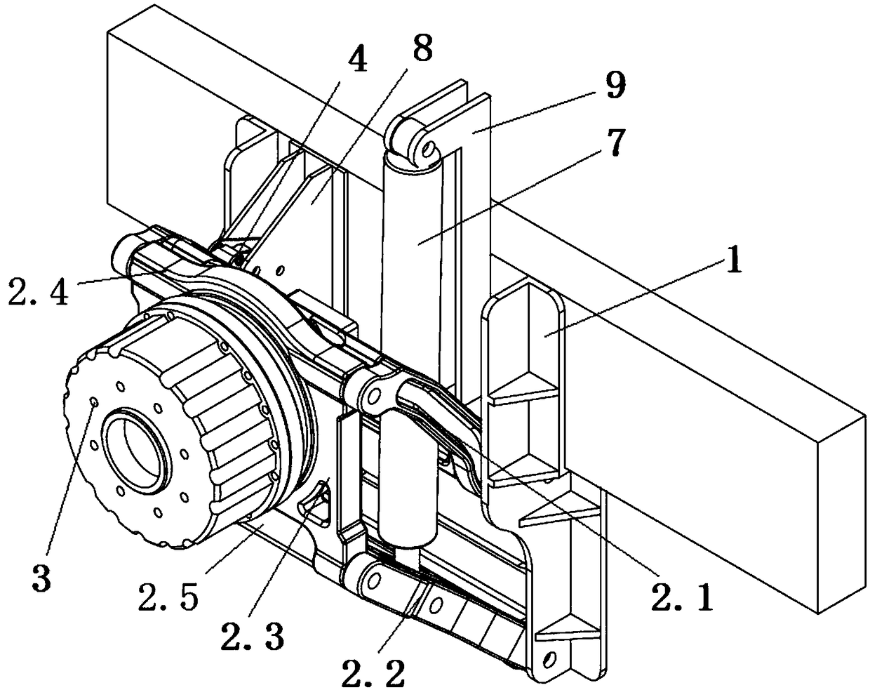 Wheeled vehicle boost system adopting multiplexing power, chassis structure comprising wheeled vehicle boost system and automobile