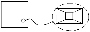 Lens and laser projection device