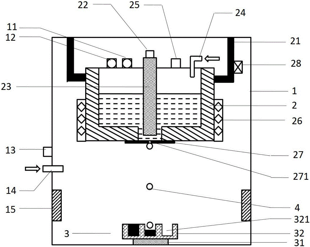 Method and device for filling of vertical through hole