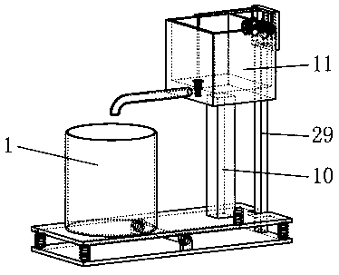 Automatic water injection device for putty powder used for interior finish and decoration