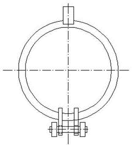 Pin type anti-explosion door used for industrial boiler