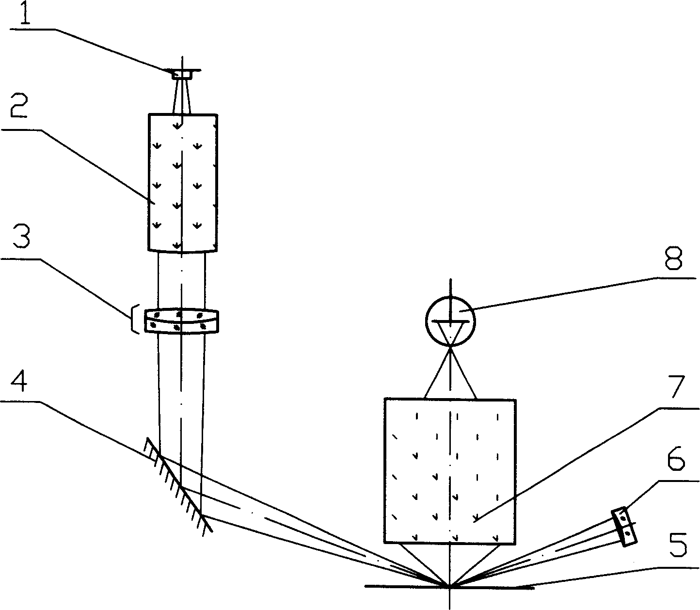 Inspector for surface deficiency of silicon sheet with scattered light intensity doubling system