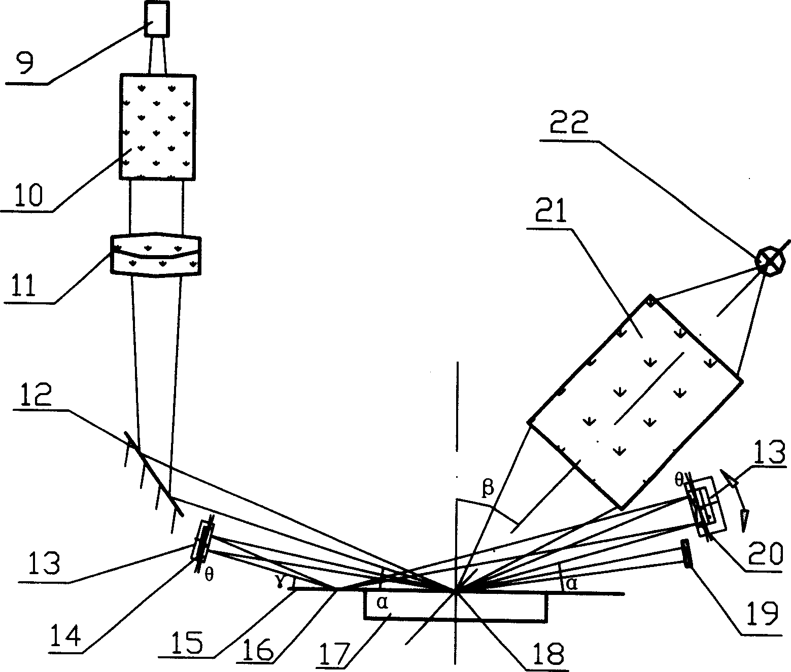 Inspector for surface deficiency of silicon sheet with scattered light intensity doubling system