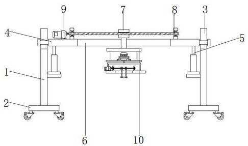 Rapid installation auxiliary device for excavator rotating assembly