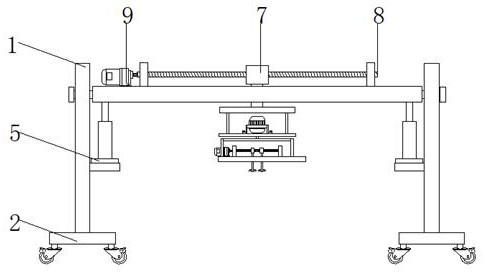 Rapid installation auxiliary device for excavator rotating assembly